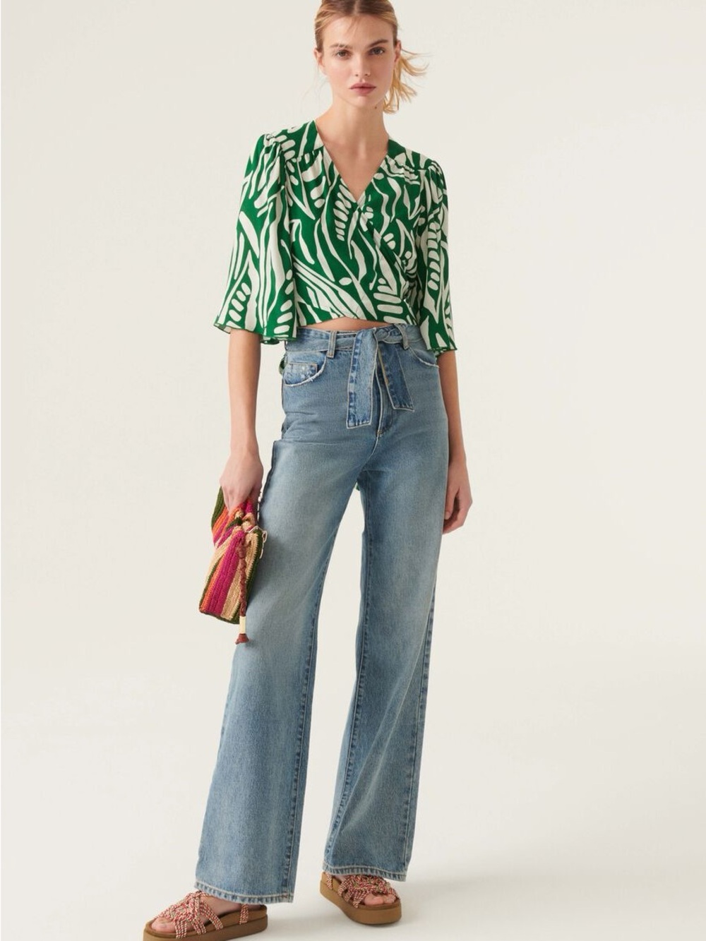 ba&sh Green Tonka Top Size 0 NWT